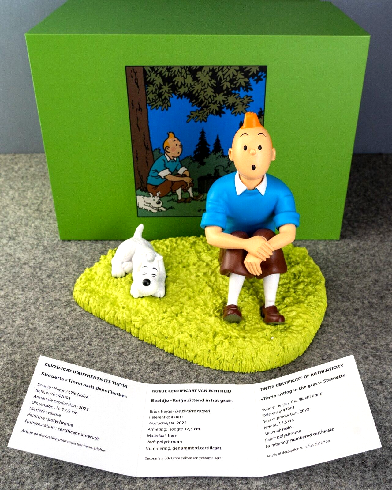 Statuette Moulinsart Tintin 47001: Tintin & Snowy Resin Model Figurine 2022