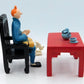 Pixi Figurines 4527 Tintin Drinking Tea: Blue Lotus 1992 Rare Metal Figurine