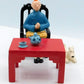 Pixi Figurines 4527 Tintin Drinking Tea: Blue Lotus 1992 Rare Metal Figurine