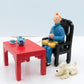 Pixi Figurines 4527 Tintin Drinking Tea: Blue Lotus 1992 Rare Metal Figurine