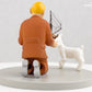 Tintin Finds ship - Secret Unicorn Moulinsart Box Scene Figurine 9cm Model Coffret