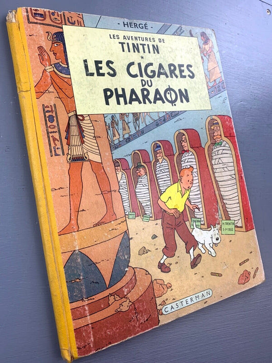 Cigares Du Pharaon: Casterman 1955 1st Colour Edition Originale HB Herge Tintin EO