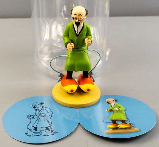 Tintin Figurine Moulinsart 42197 Calculus on Motorskates 12cm Resin Figure 57