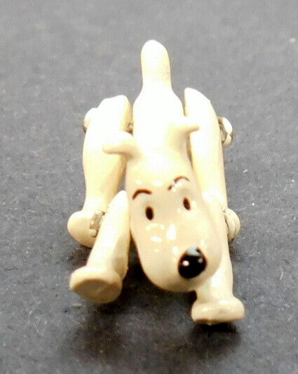 Pixi Tintin Figurine Articulee 2501 "Milou" Articulated 1993 Rare Metal Snowy Figure