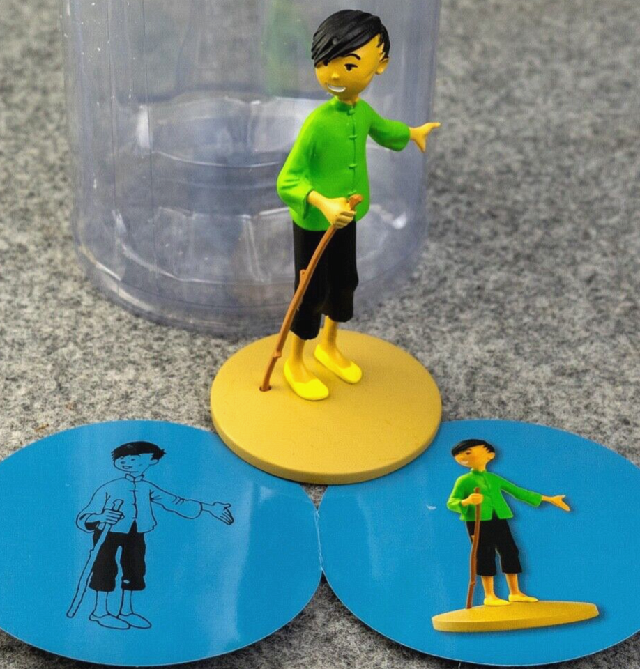Tintin Figurine Moulinsart 42228 Chang: Blue Lotus Resin Officielle Figure 8