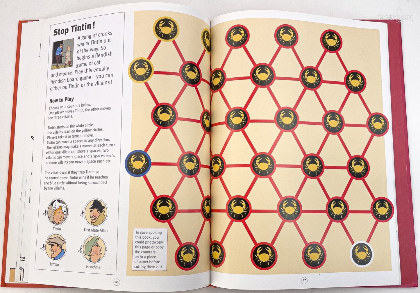 Tintin & Snowy Action Play Book Volume 2 - Hardback Egmont Edition