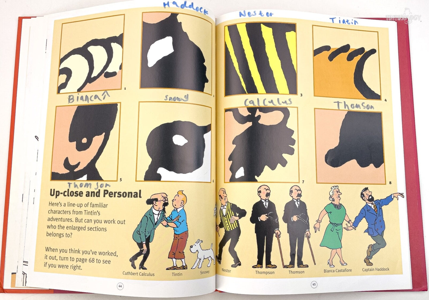 Tintin & Snowy Action Play Book Volume 2 - Hardback Egmont Edition