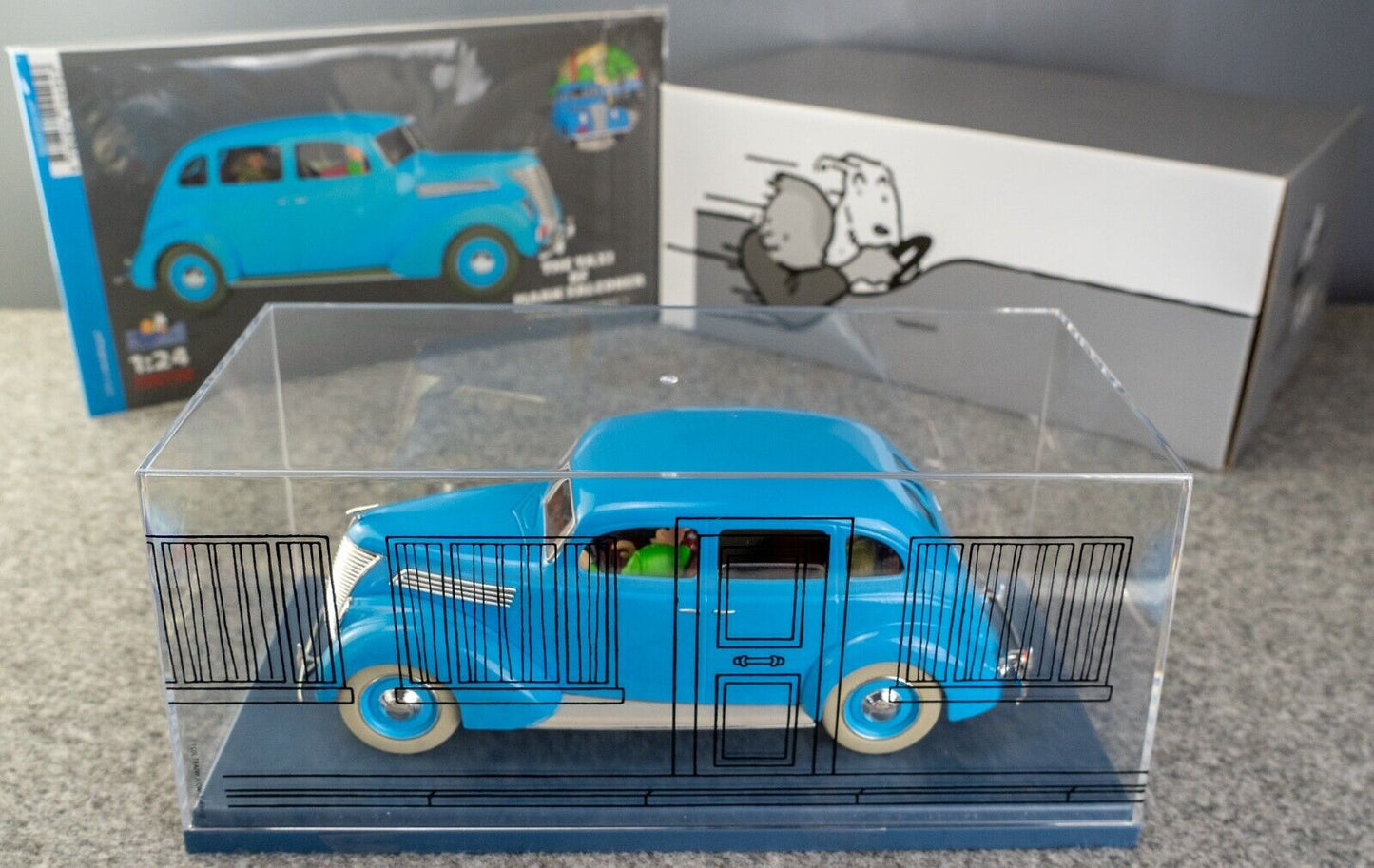 VOITURE TINTIN 1/24 29958 Charlet Taxi - Calculus Affair Hachette Car #58