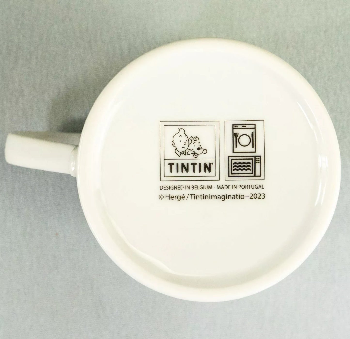 Moulinsart Tintin Calligraphy Character Mug:  Snowy yellow 2022