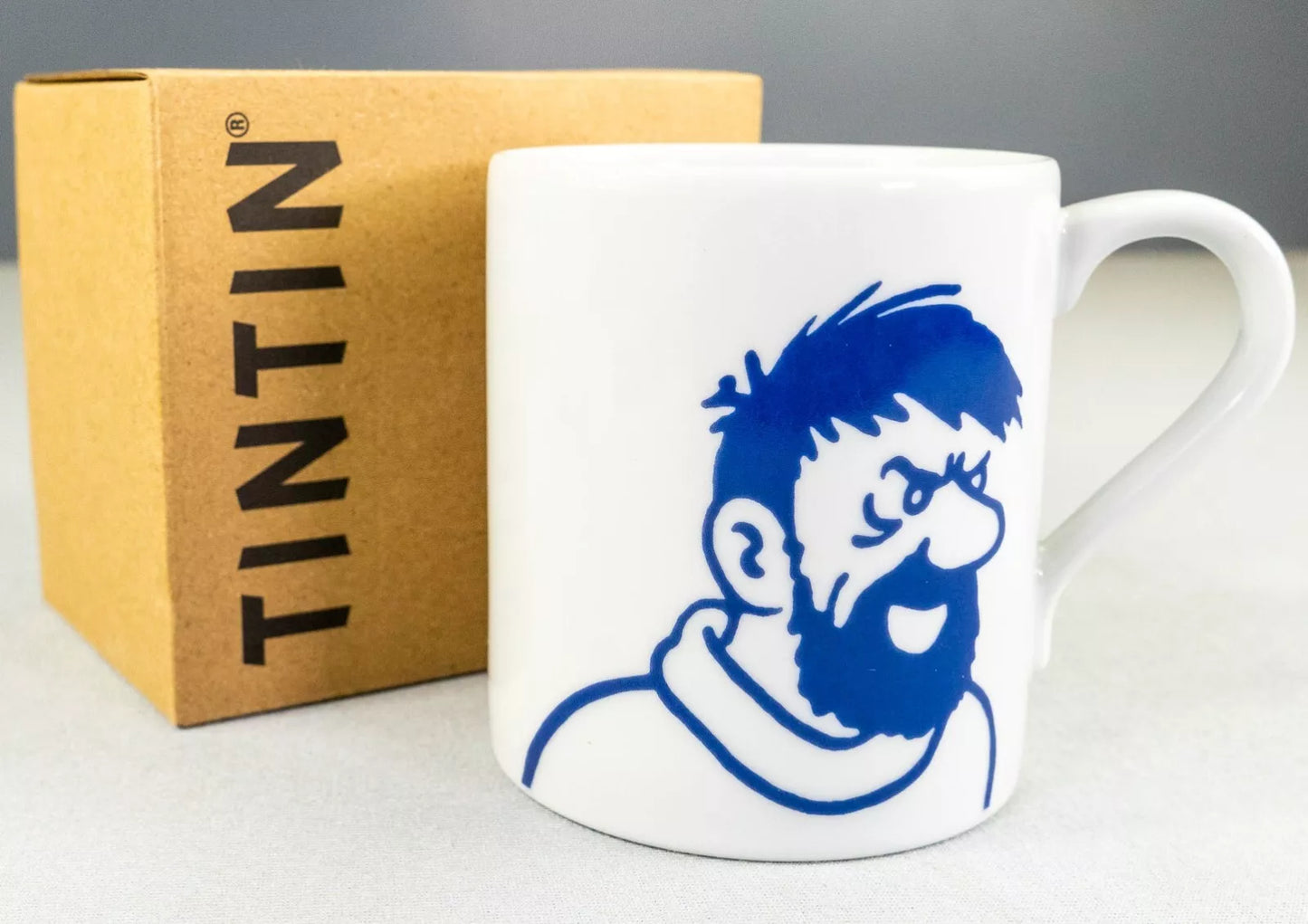 Moulinsart Tintin Calligraphy Character Mug: Haddock blue 2022