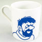 Moulinsart Tintin Calligraphy Character Mug: Haddock blue 2022