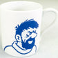 Moulinsart Tintin Calligraphy Character Mug: Haddock blue 2022