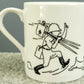 Moulinsart Tintin Mug: Tintin Congo 47989 B&W Colourised Mug 2022