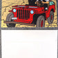 Tintin 3D Greeting Cards:  Thomsons Red Desert Jeep Pop-Up Card with Envelope 51012 Moulinsart Hergé