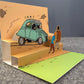 Tintin 3D Greeting Cards: Professor Calculus Affair Pop-Up Card with Envelope 51013 Moulinsart Hergé