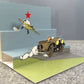 Tintin 3D Greeting Cards: Mercedes Soviets Pop-Up Card with Envelope 51011 Moulinsart Hergé