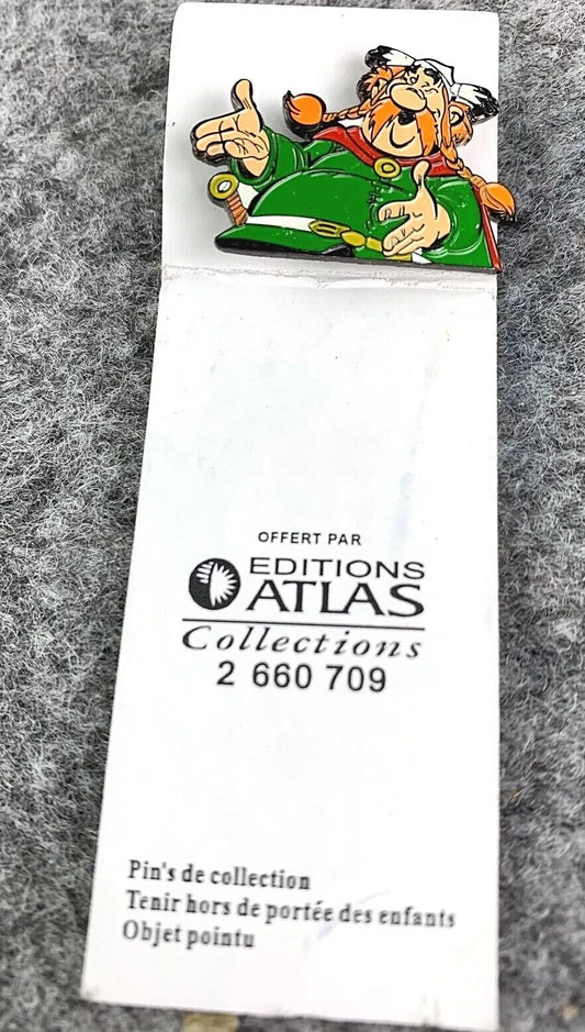 Vitalstatistix Pin Badge: Vintage Goscinny Collectible Lapel Pin Asterix & Obelix Editions Atlas