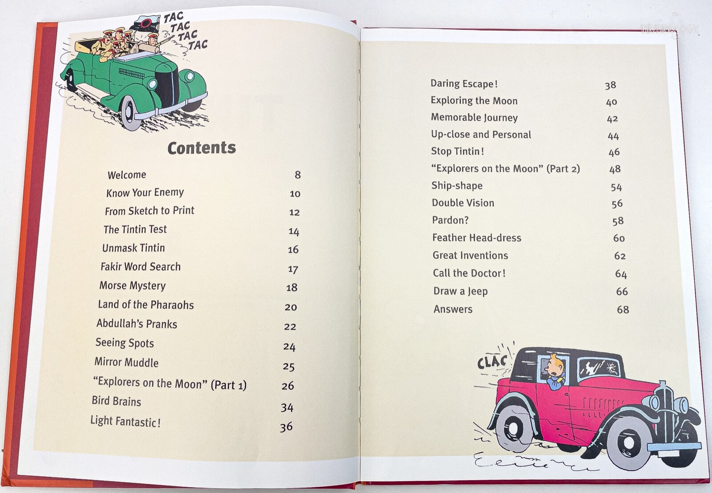 Tintin & Snowy Action Play Book Volume 2 - Hardback Egmont Edition