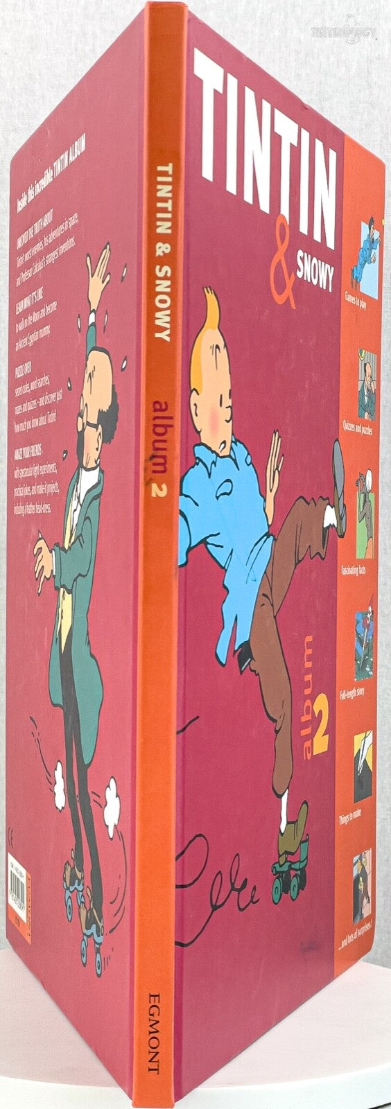 Tintin & Snowy Action Play Book Volume 2 - Hardback Egmont Edition
