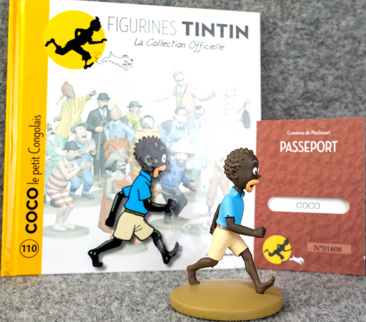 Tintin Figurines Officielle # 110 Coco - Congo RARE Resin Model Figure