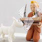 Tintin Finds ship - Secret Unicorn Moulinsart Box Scene Figurine 9cm Model Coffret