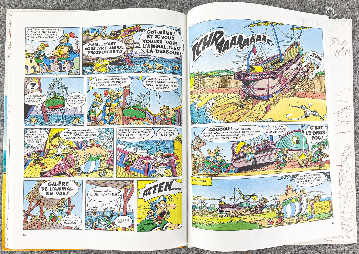 Asterix: La Galere D' Obelix - Editions Albert Rene 1996 1st Belgian Edition Rare Hardback Book EO