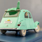 VOITURE TINTIN 1/24 29911 Crashed 2CV Car: Castafiore Emerald Hachette Model #11