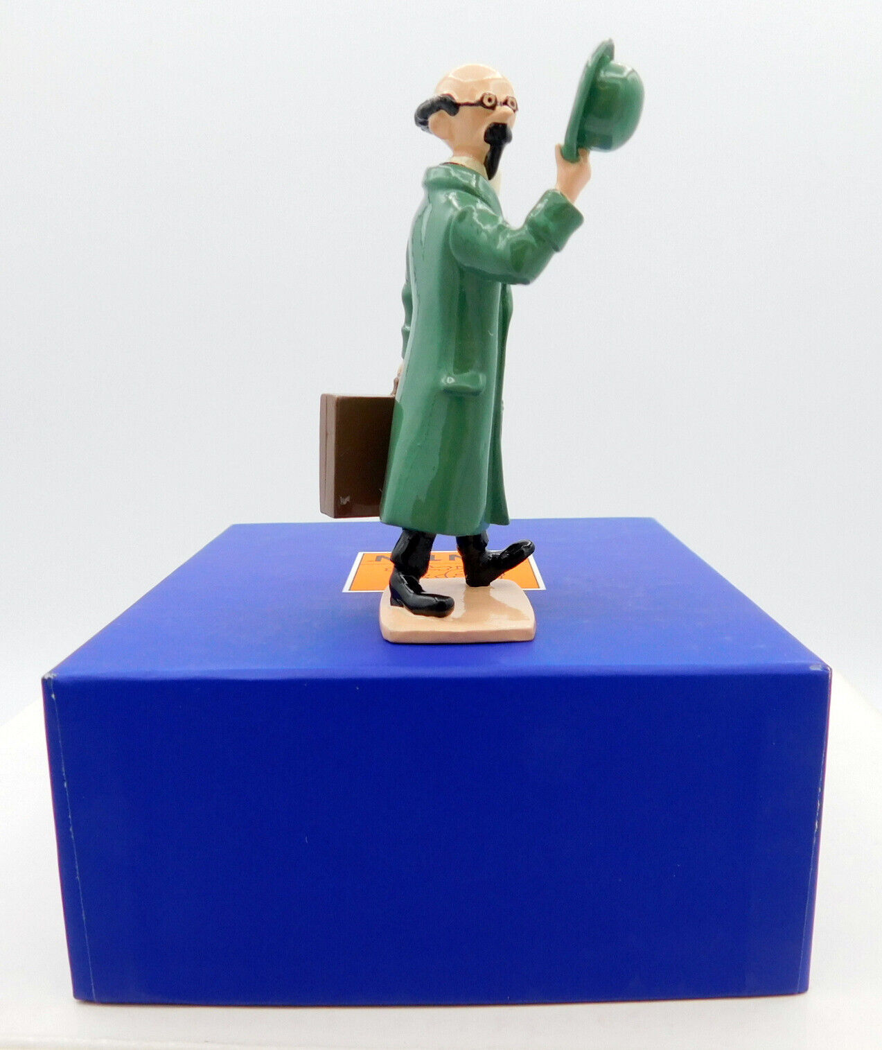 Pixi Tintin Figurine 46903 "Tournesol Chapeau" 1998 Rare Metal Calculus Figure