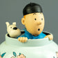Statuette Moulinsart 46951: Tintin Potiche Blue Lotus Rare Images Mythique Resin Model