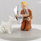 Tintin Finds ship - Secret Unicorn Moulinsart Box Scene Figurine 9cm Model Coffret