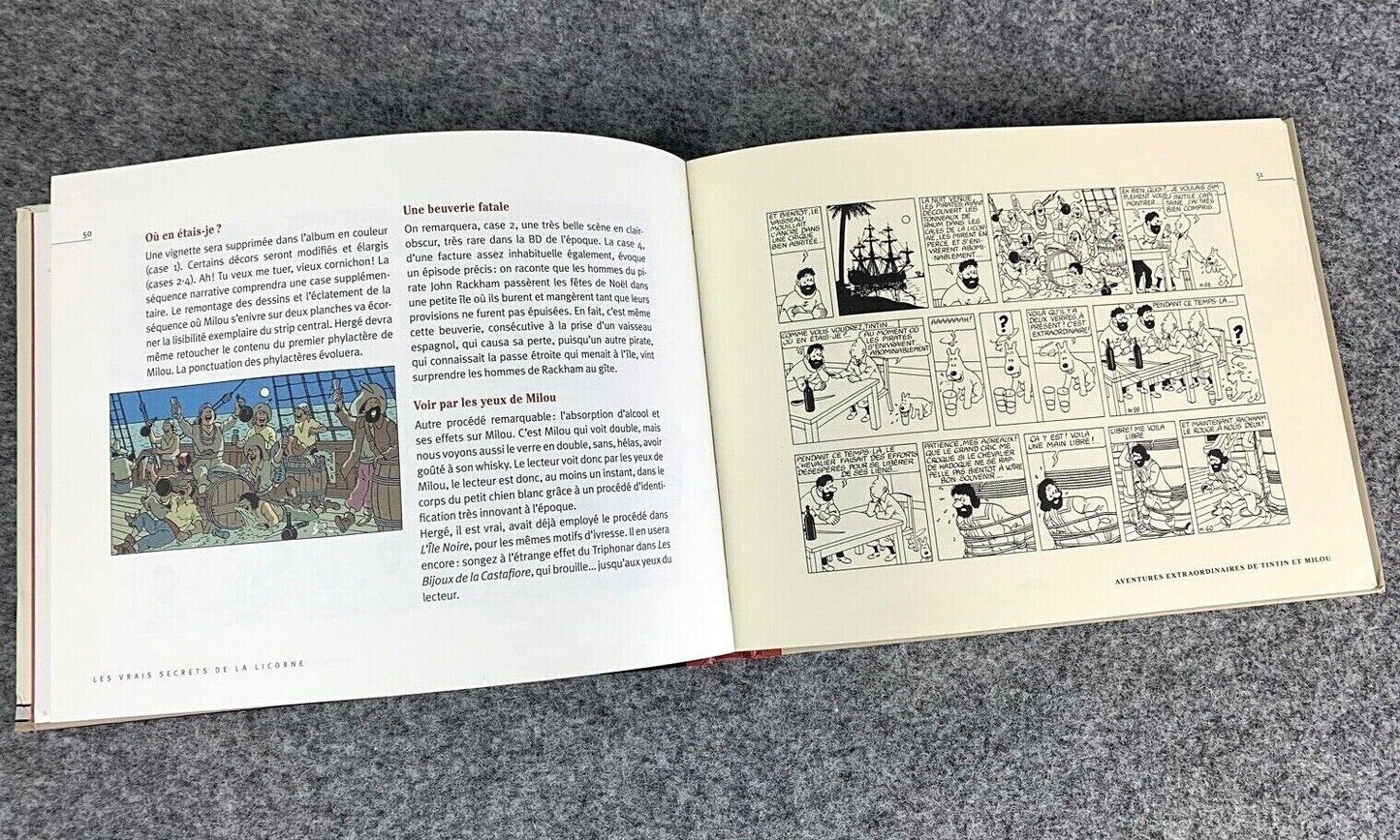 Vrais Secrets De La Licorne 2006 1st "Le Soir" Strip Edition HB Tintin Herge EO