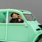 VOITURE TINTIN 1/24 29911 Crashed 2CV Car: Castafiore Emerald Hachette Model #11