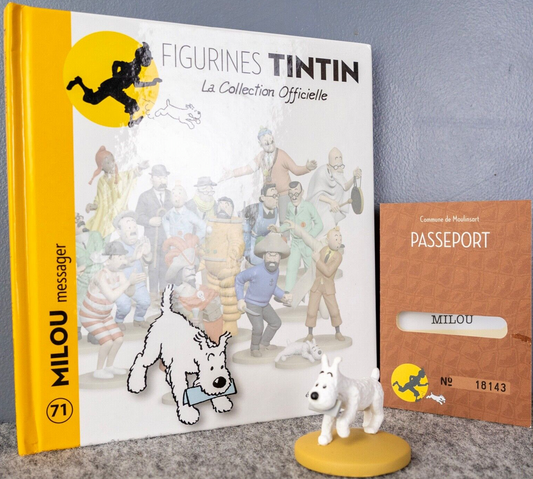 Tintin Figurines Officielle # 71 Snowy Messenger: Tibet model ML resin Figure