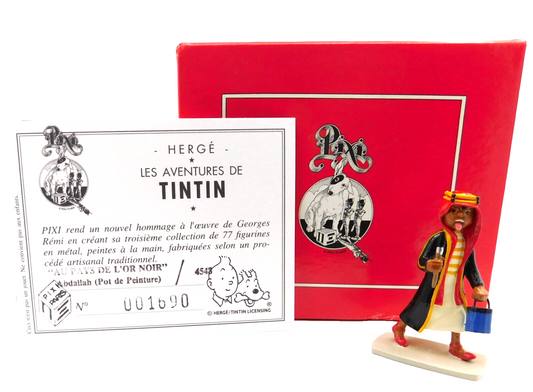 Pixi Tintin Figurine 4548 "Abdallah Peinture" 1994 Rare Metal Figure Herge