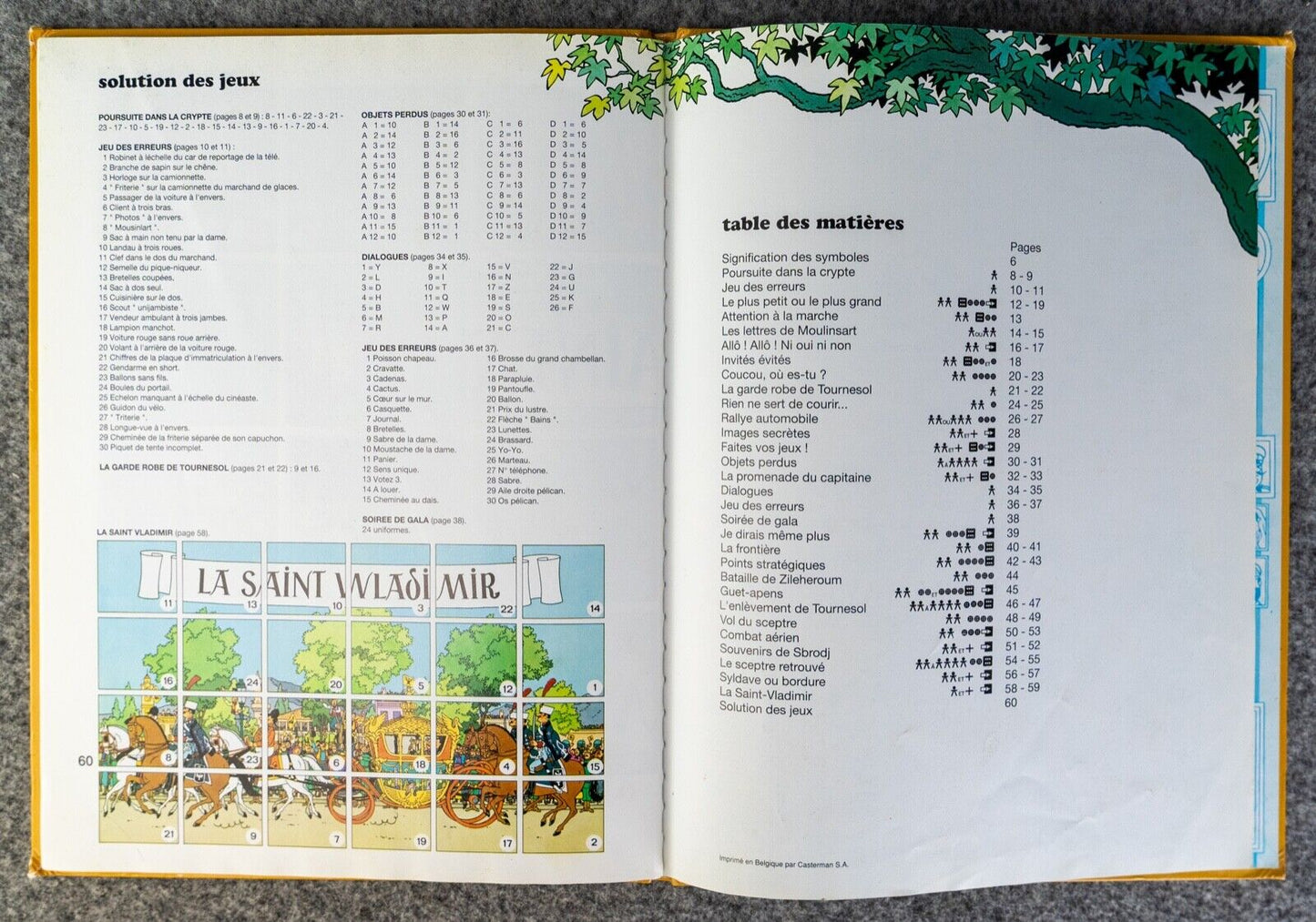 Herge - Jouons Avec Tintin - Casterman 1st Edition 1991 Activity Book Belgian Hardback EO