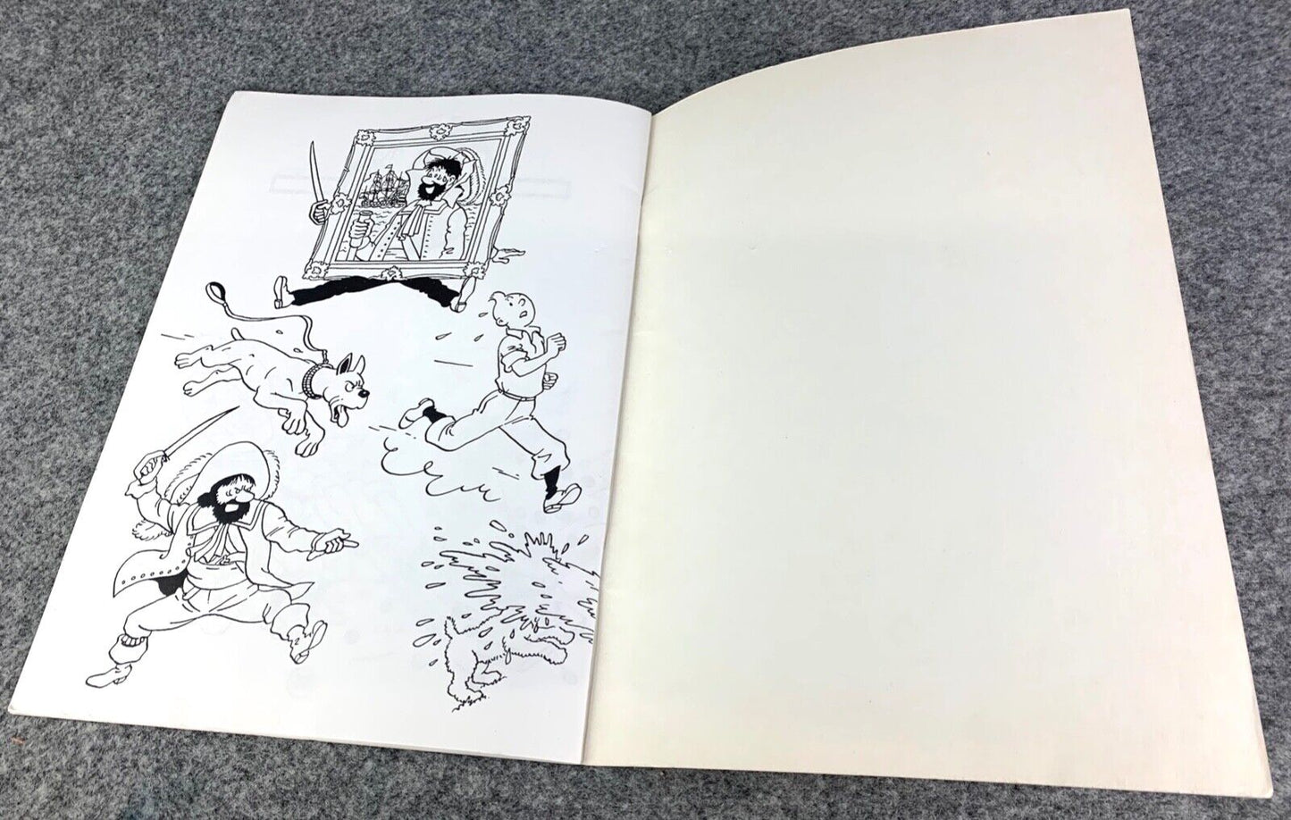 Tintin Colouring Book Volume 1 Methuen 1990 1st Edition Children's Book by Herge