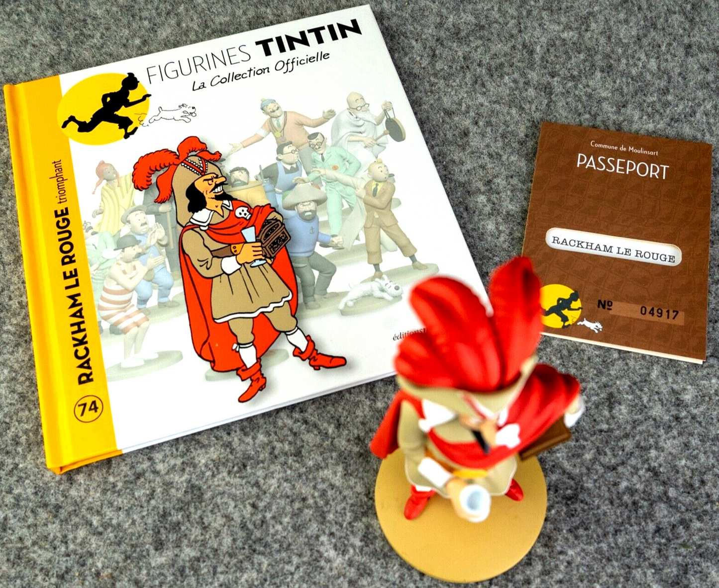 Tintin Figurines Officielle #74 Red Rackham: Secret of Unicorn Herge model Moulinsart Figure