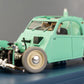 VOITURE TINTIN 1/24 29911 Crashed 2CV Car: Castafiore Emerald Hachette Model #11