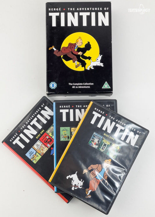 Complete Adventures of Tintin 5 DVD Set "3D Cover Edition" 2011 Herge TV Series