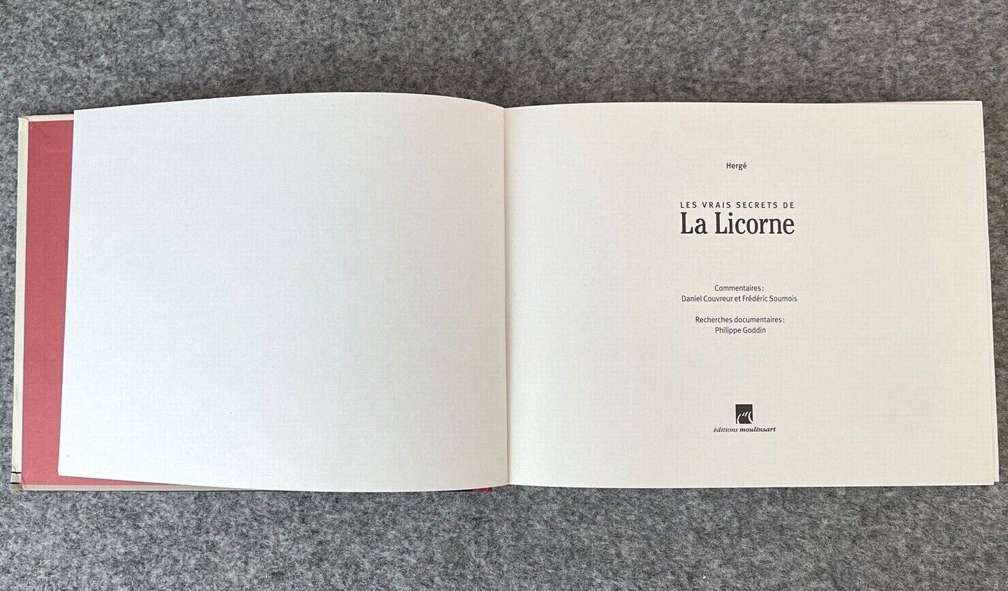 Vrais Secrets De La Licorne 2006 1st "Le Soir" Strip Edition HB Tintin Herge EO