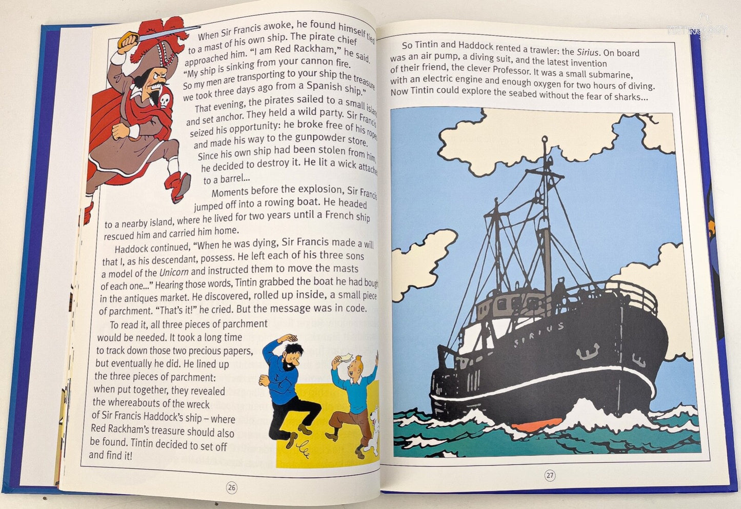 Tintin & Snowy Action Play Book Volume 1 - Hardback Egmont Edition