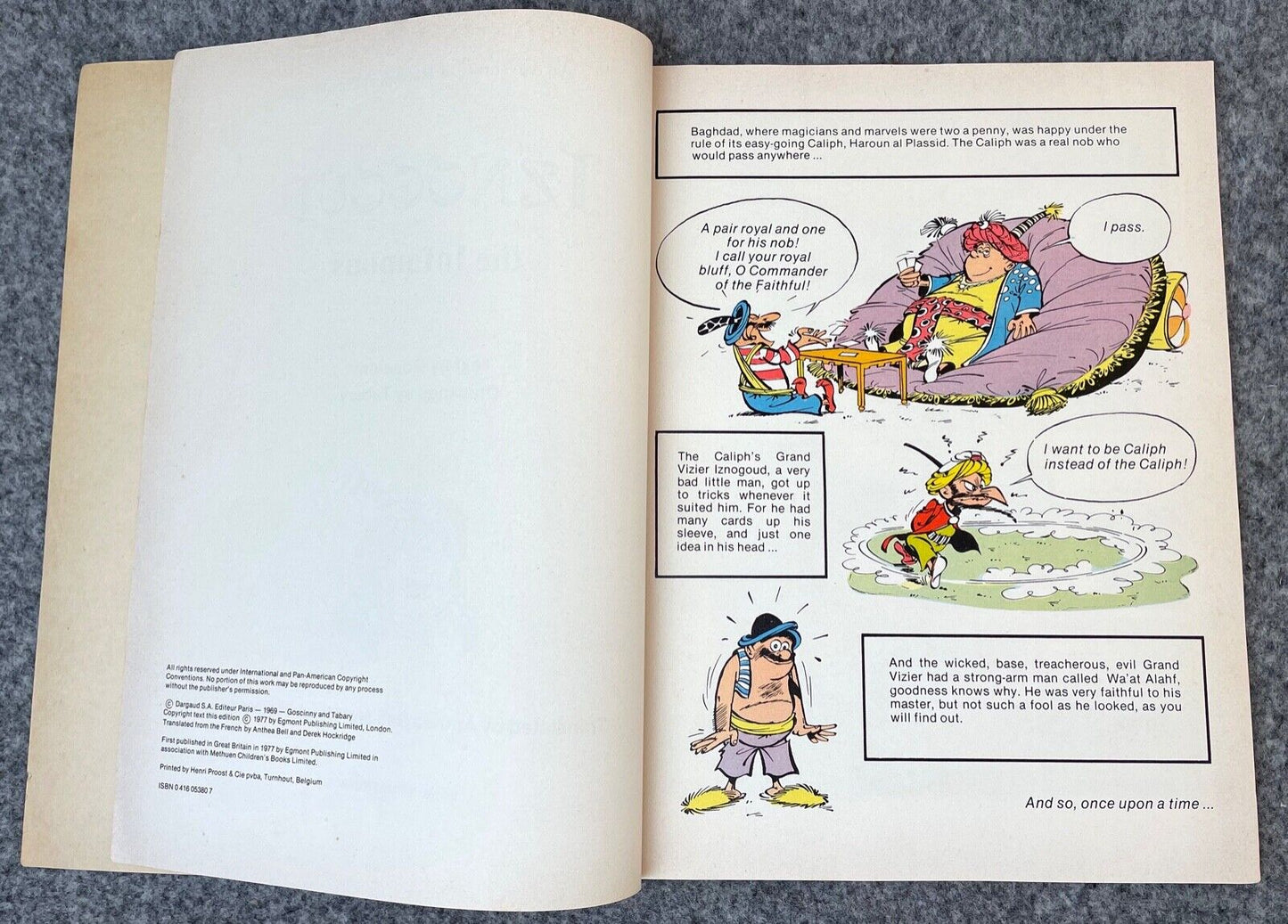 Iznogoud the Infamous Vintage Comic Book - 1977 Egmont UK Paperback 1st Edition