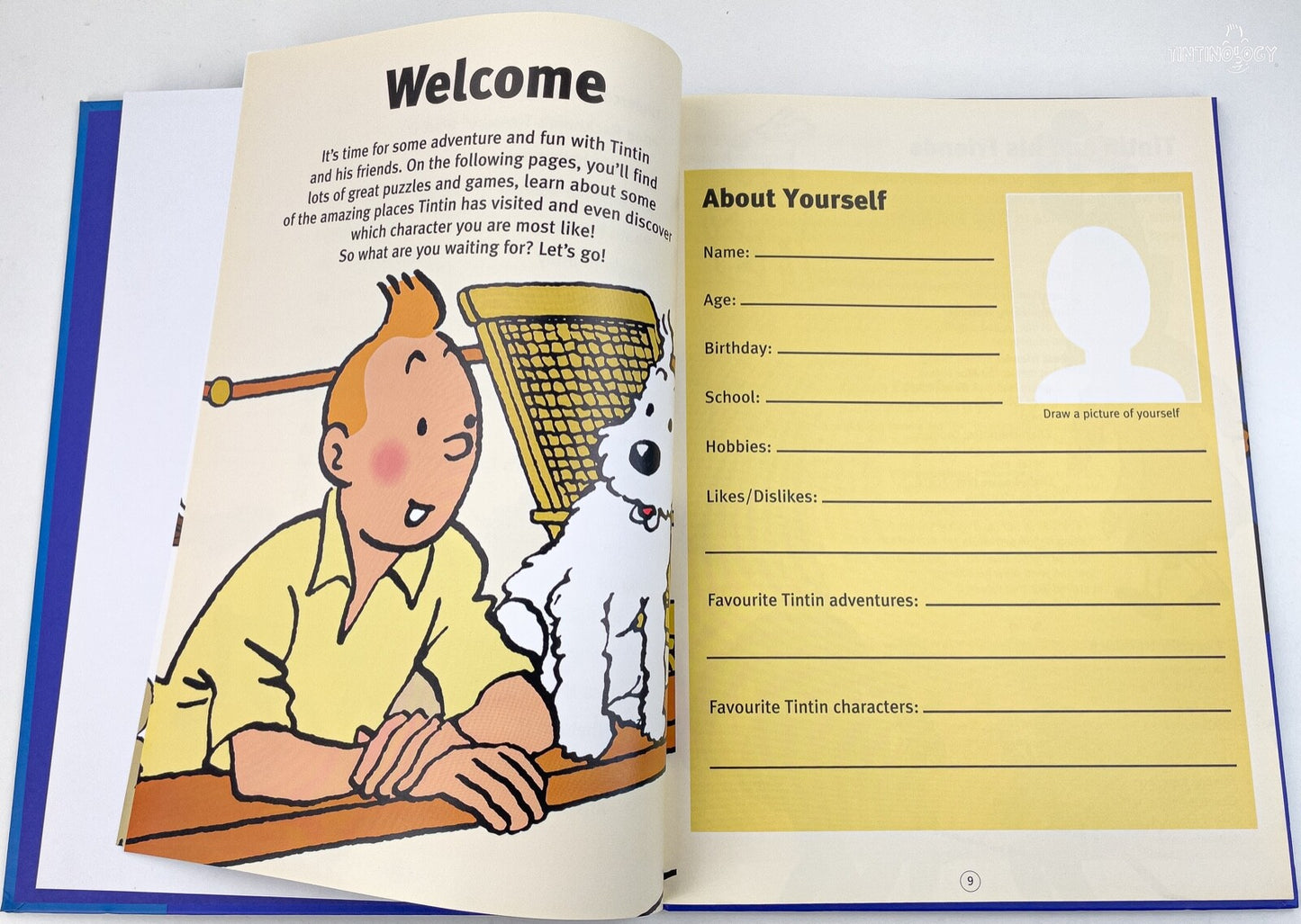 Tintin & Snowy Action Play Book Volume 1 - Hardback Egmont Edition