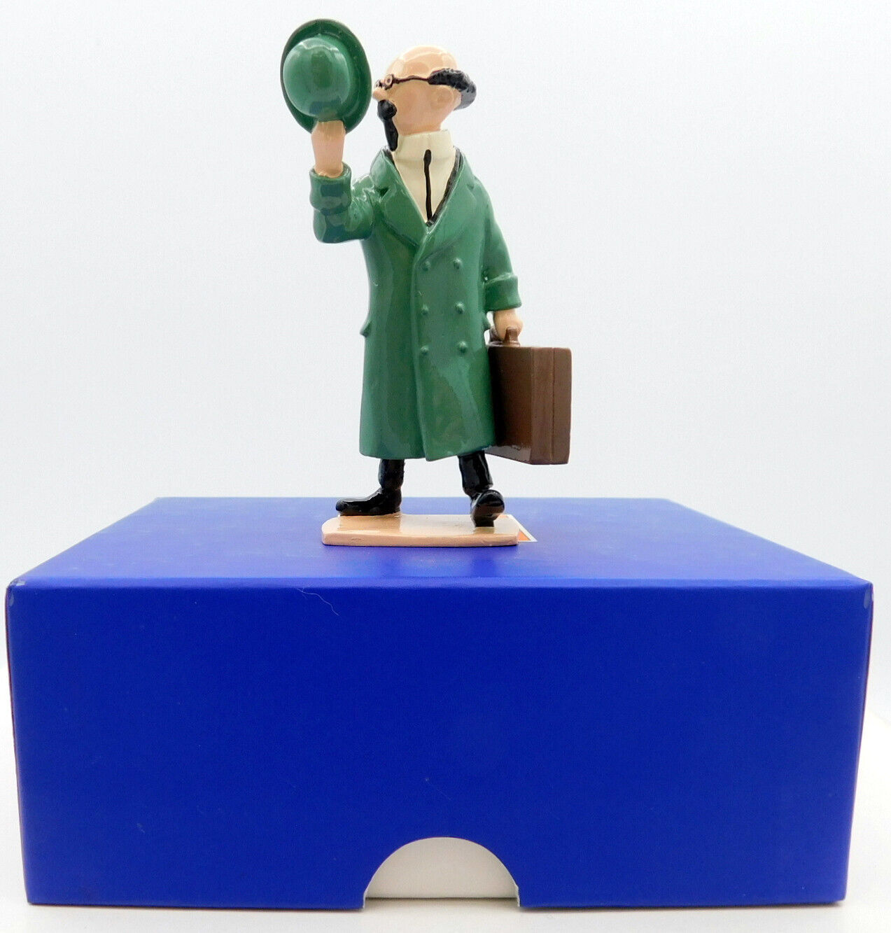 Pixi Tintin Figurine 46903 "Tournesol Chapeau" 1998 Rare Metal Calculus Figure