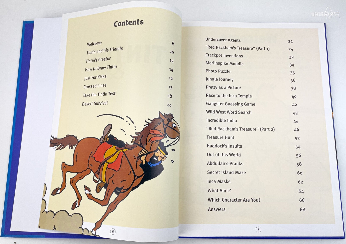 Tintin & Snowy Action Play Book Volume 1 - Hardback Egmont Edition