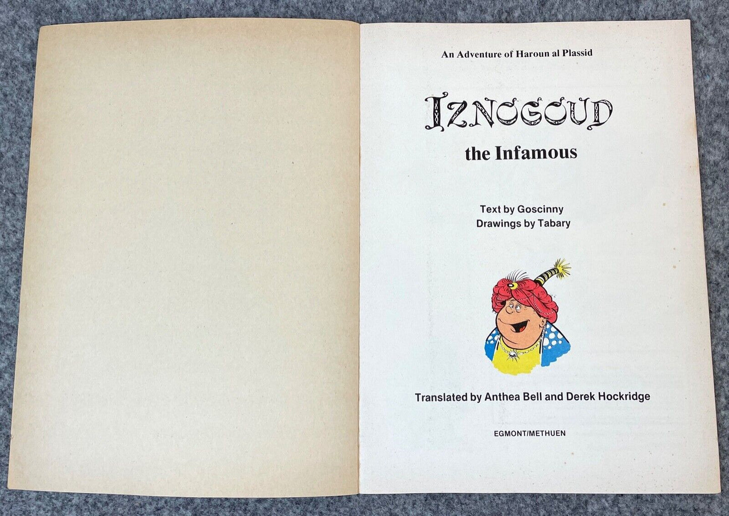 Iznogoud the Infamous Vintage Comic Book - 1977 Egmont UK Paperback 1st Edition