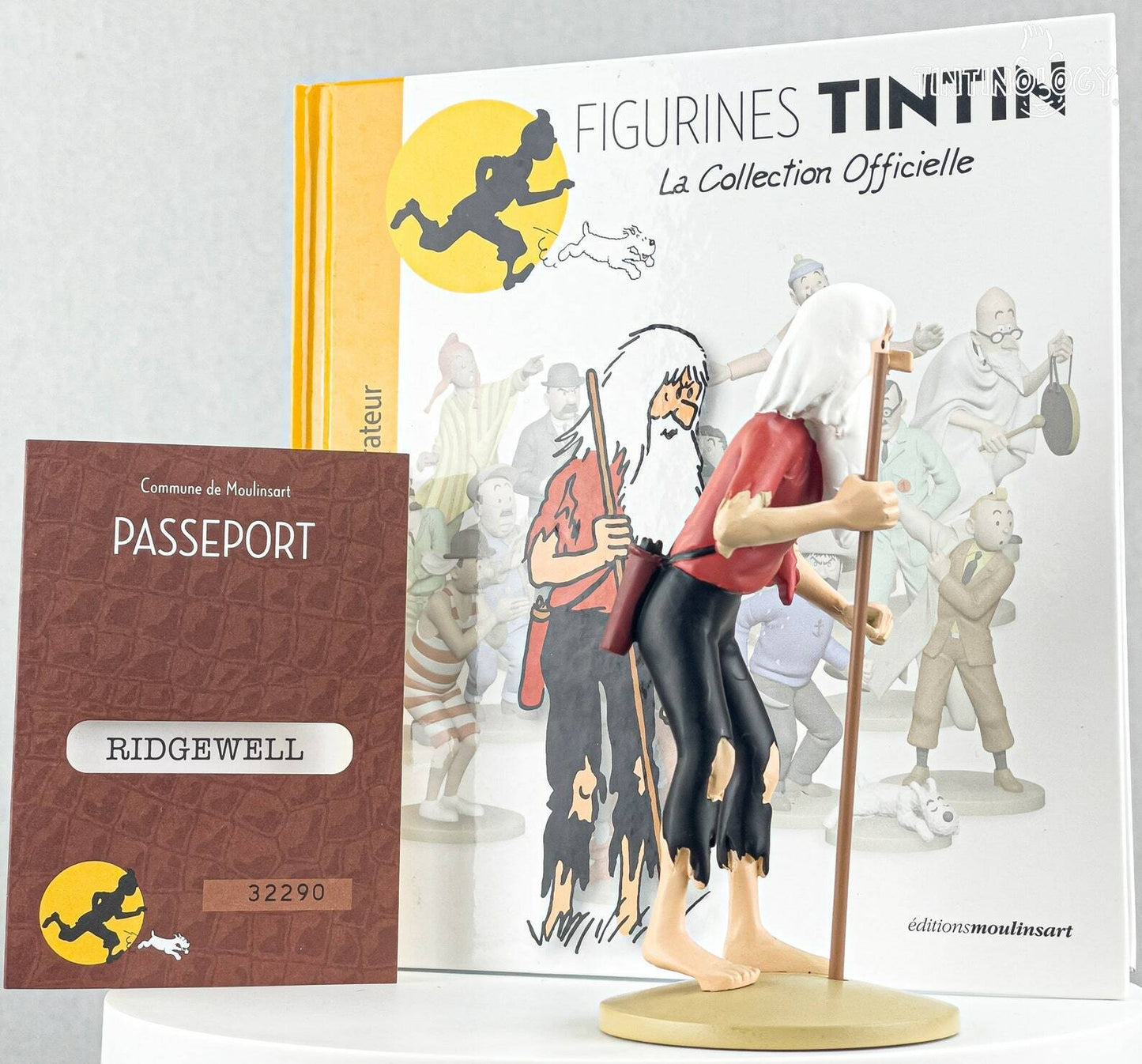 Tintin Figurine Officielle # 23 Explorer Ridgewell - Broken Ear Herge model Moulinsart Figure