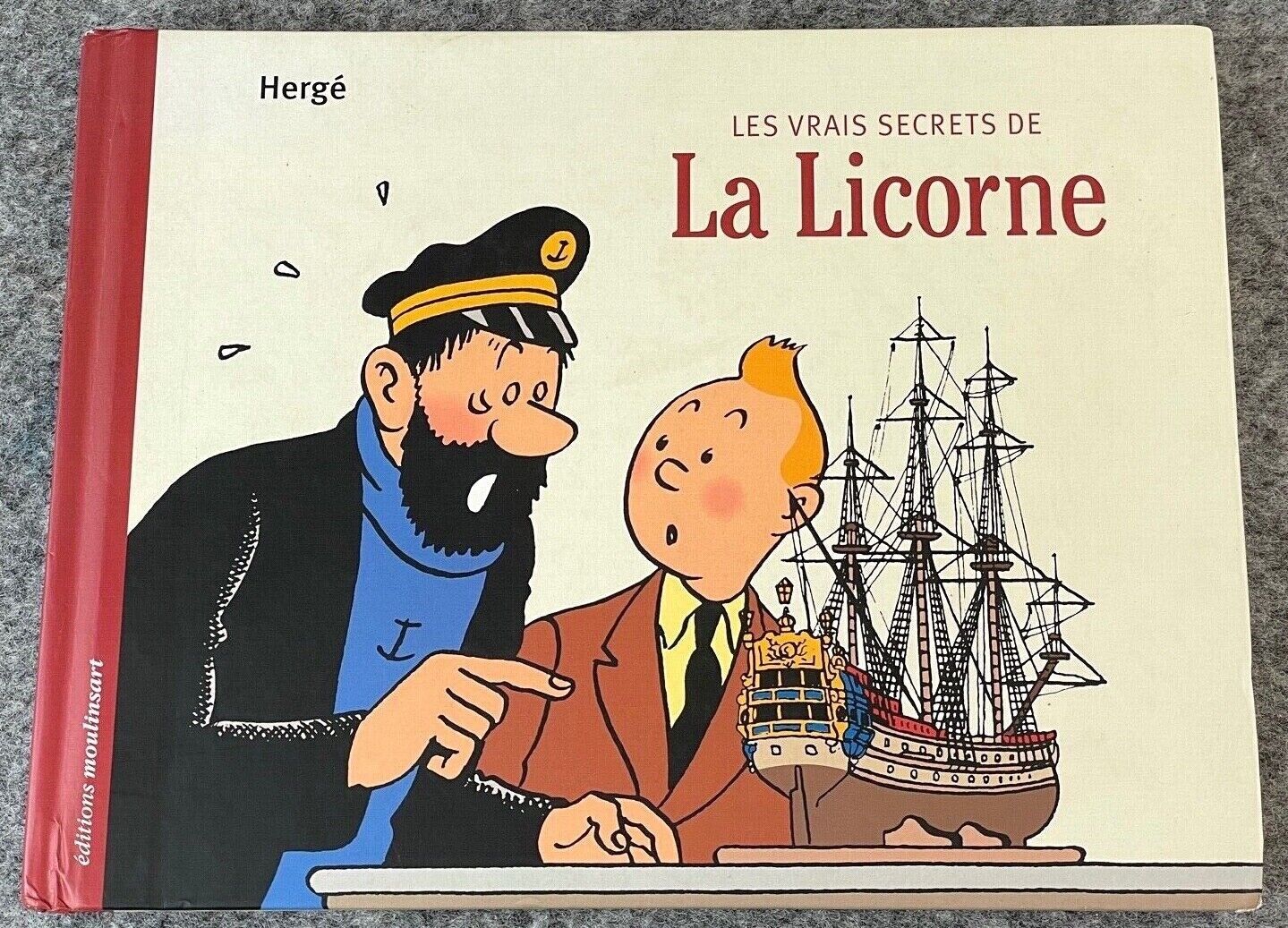 Vrais Secrets De La Licorne 2006 1st "Le Soir" Strip Edition HB Tintin Herge EO