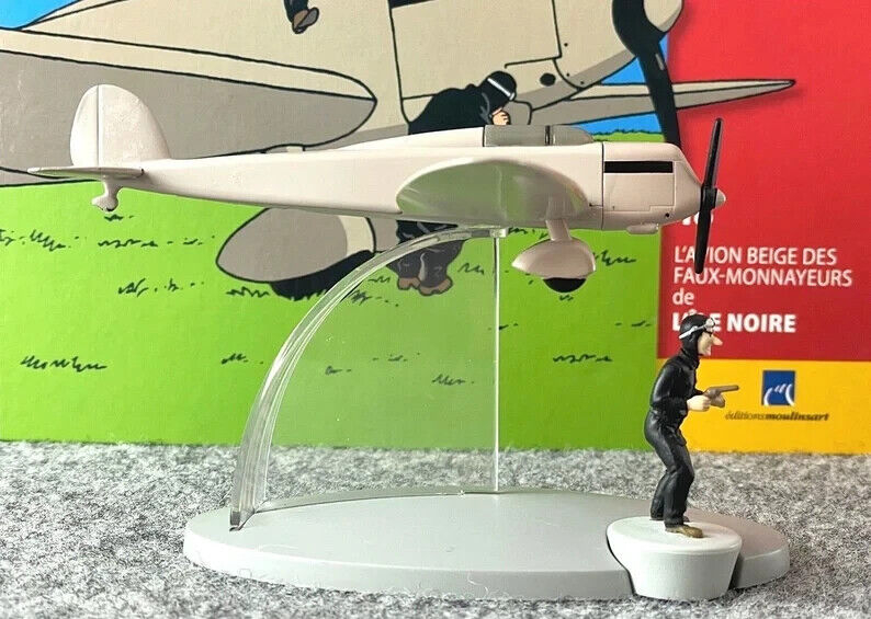 Hachette Tintin Plane #18 Beige Plane: Black Island Moulinsart Model Avion