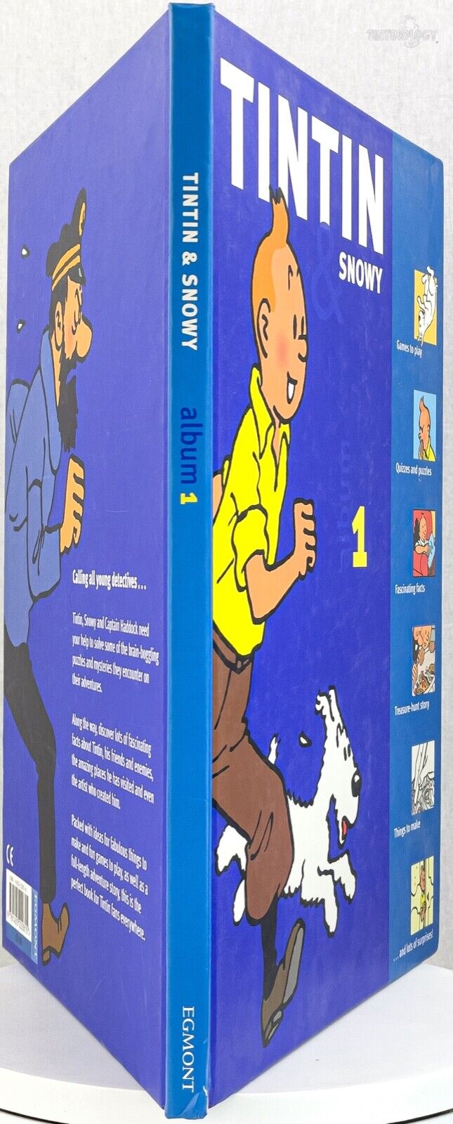 Tintin & Snowy Action Play Book Volume 1 - Hardback Egmont Edition